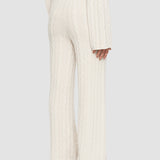 White Light Cable Knit Trousers - Joseph