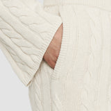 White Light Cable Knit Trousers - Joseph