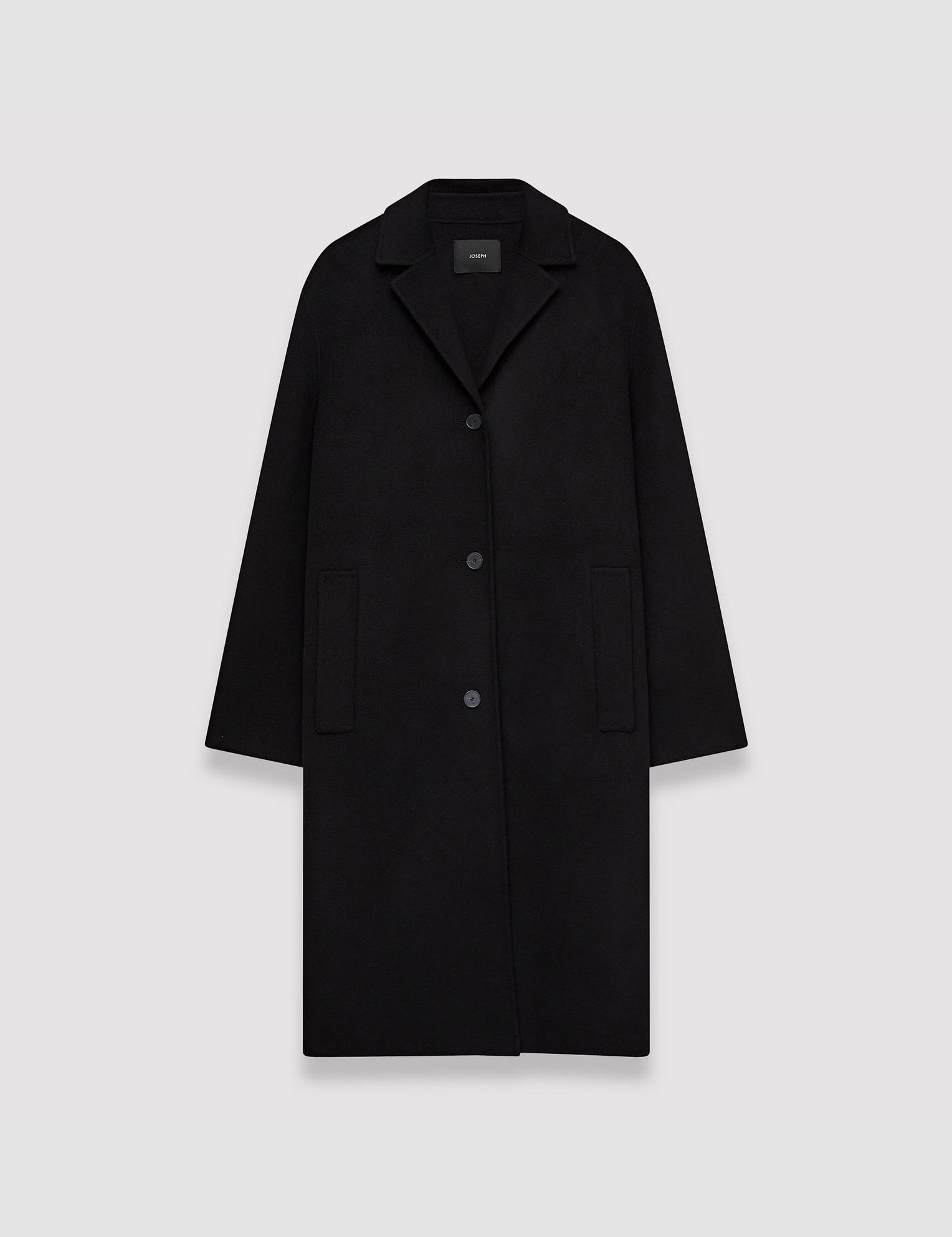 Black Double Face Cashmere Caia Coat - Joseph