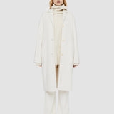 White Double Face Cashmere Caia Coat - Joseph