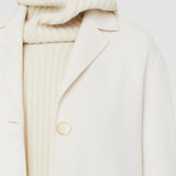 White Double Face Cashmere Caia Coat - Joseph