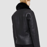 Black Shearling Calla Coat - Joseph