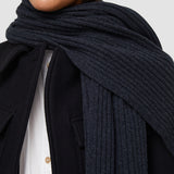 black Soft Wool Scarf - Joseph