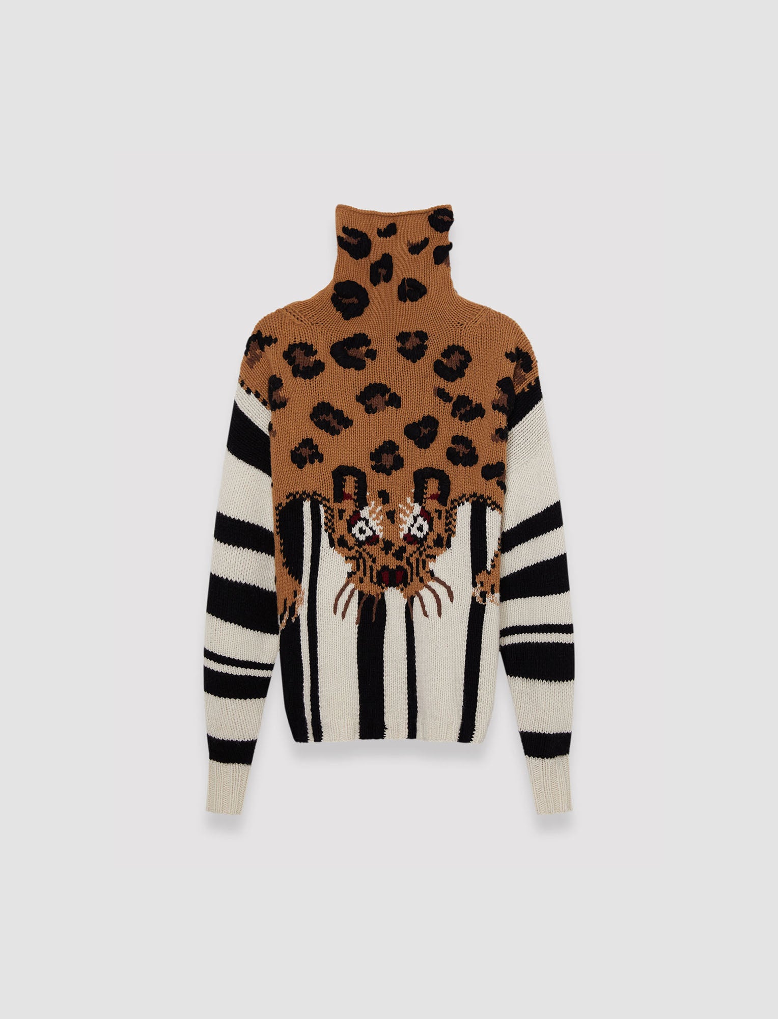 tan-leopard-knit-high-neck-jumper-JOSEPH