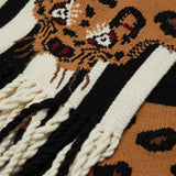 Tan Leopard Knit Scarf - Joseph