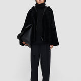 Black Cosser Reversible Shearling Coat - Joseph