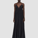 Black Silk Habotai Darnley Dress - Joseph