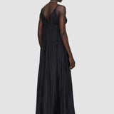 Black Silk Habotai Darnley Dress - Joseph