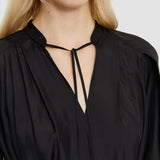 Black Silk Habotai Dewar Dress - Joseph