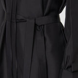 Black Silk Habotai Dewar Dress - Joseph