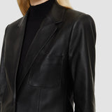 Black Nappa Leather Jacques Jacket - Joseph