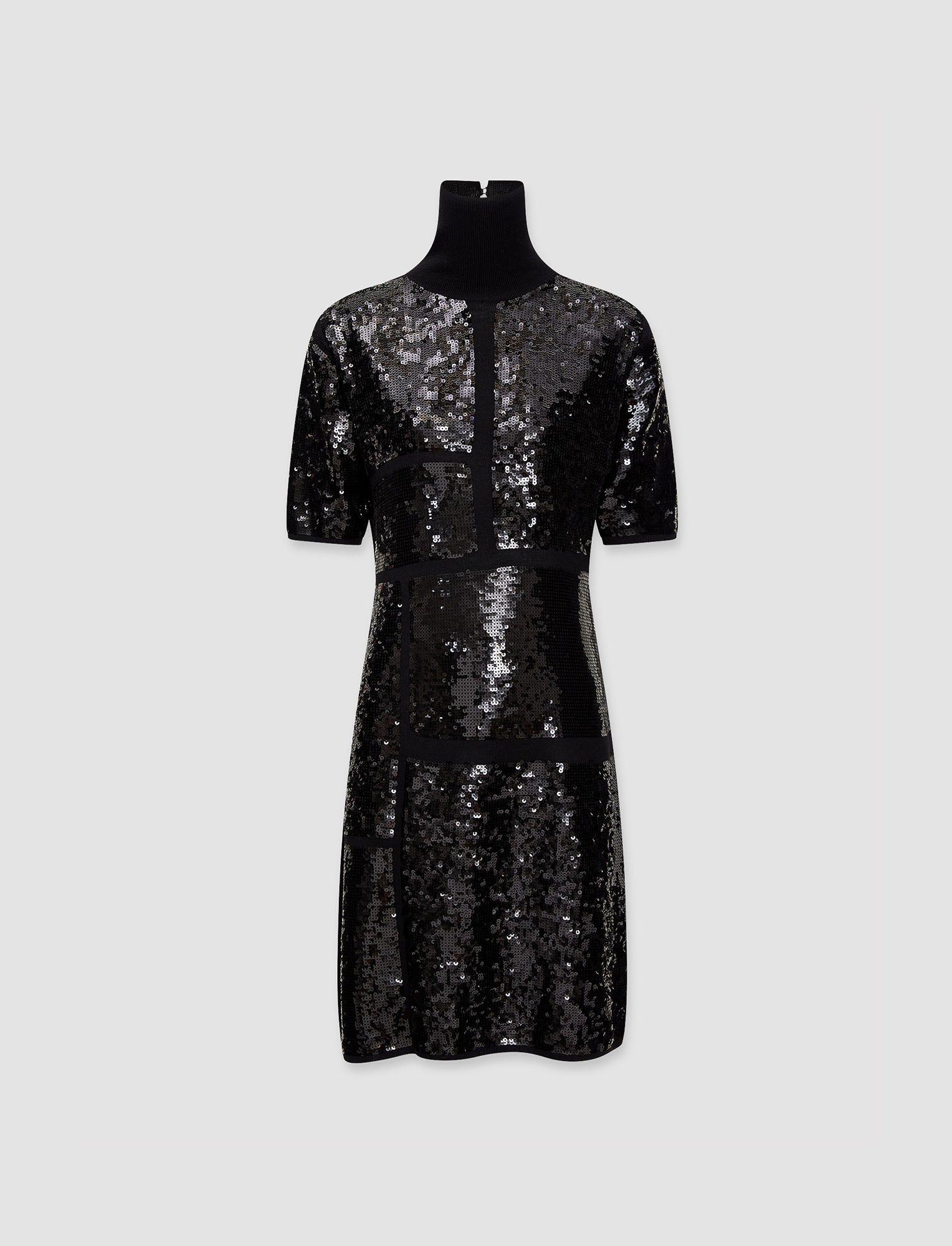 noir-robe-en-maille-a-sequins-JOSEPH