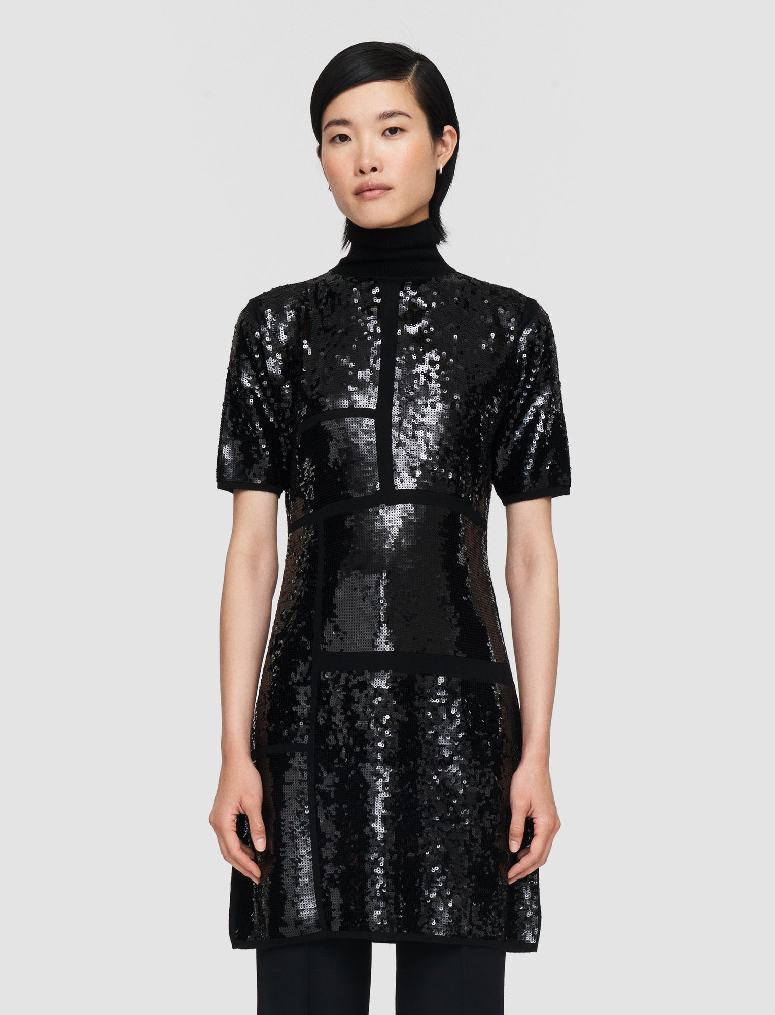 noir-robe-en-maille-a-sequins-JOSEPH