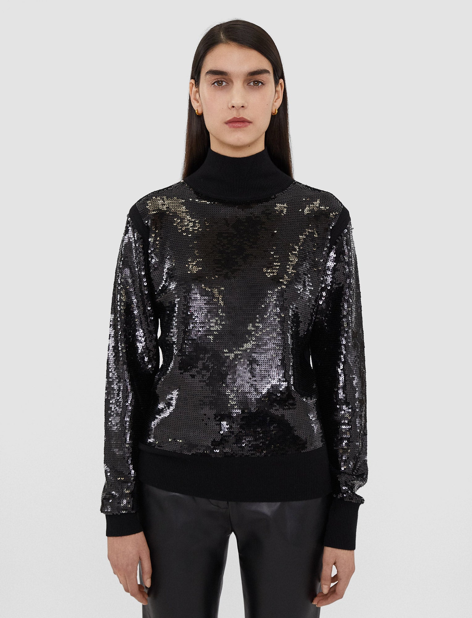 black-sequins-knit-high-neck-jumper-JOSEPH