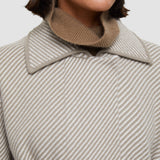 Grey Twill Knit Cardigan - Joseph