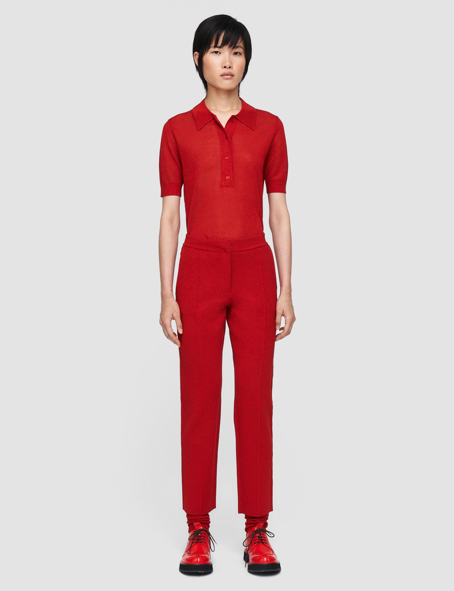 Red Lurex Trousers - Joseph