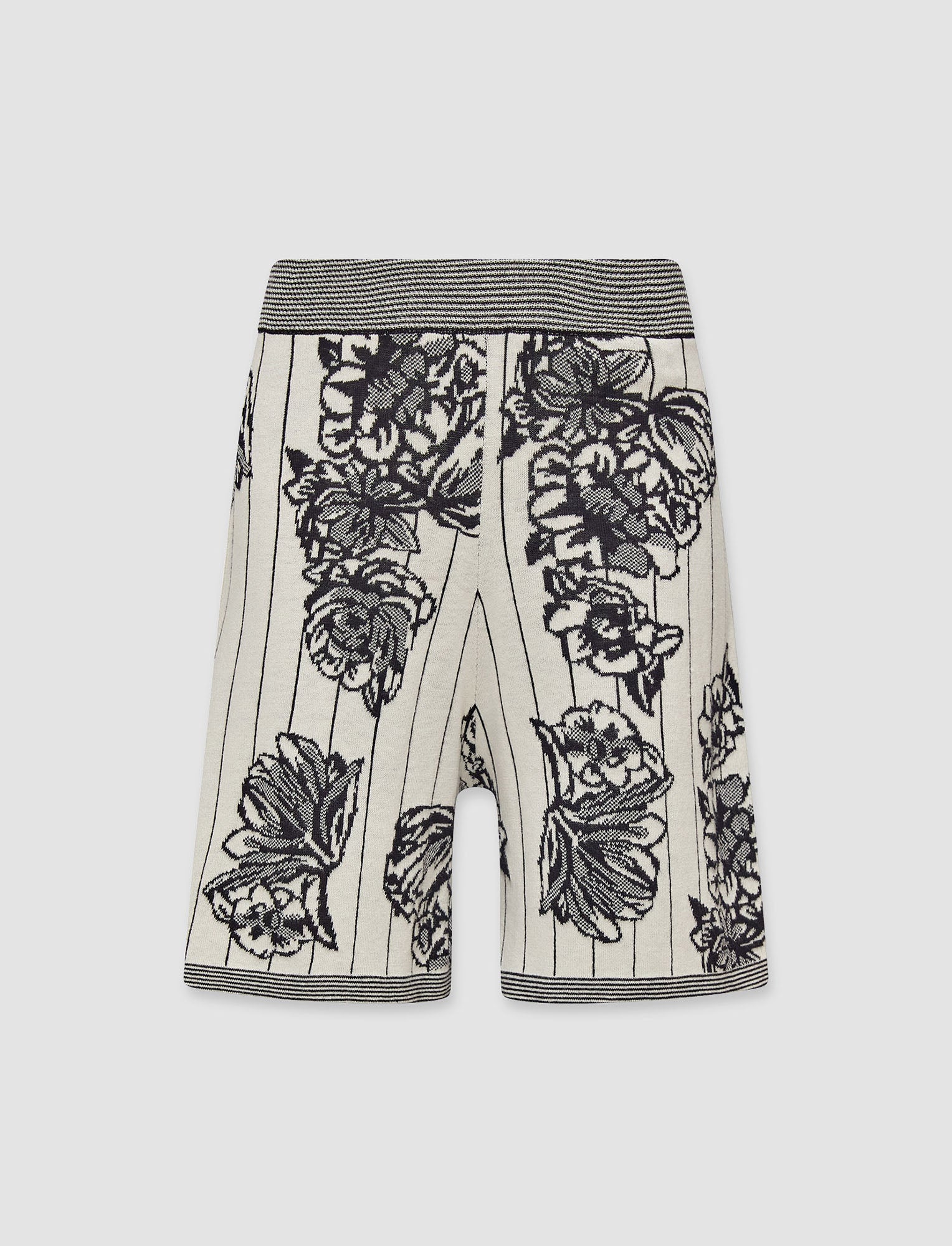 black-floral-jacquard-shorts-JOSEPH