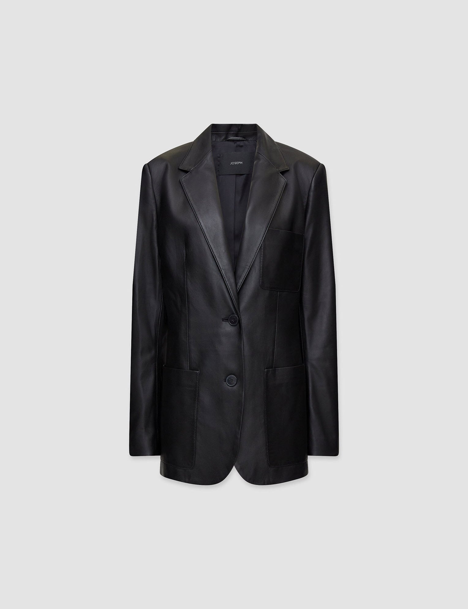 Black Nappa Leather Jacques Jacket - Joseph