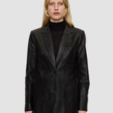 Black Nappa Leather Jacques Jacket - Joseph