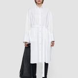 White Poplin Darwin Dress - Joseph