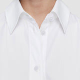 White Poplin Darwin Dress - Joseph