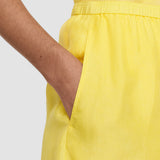 Yellow Thoresby Habotai Silk Trousers - Joseph