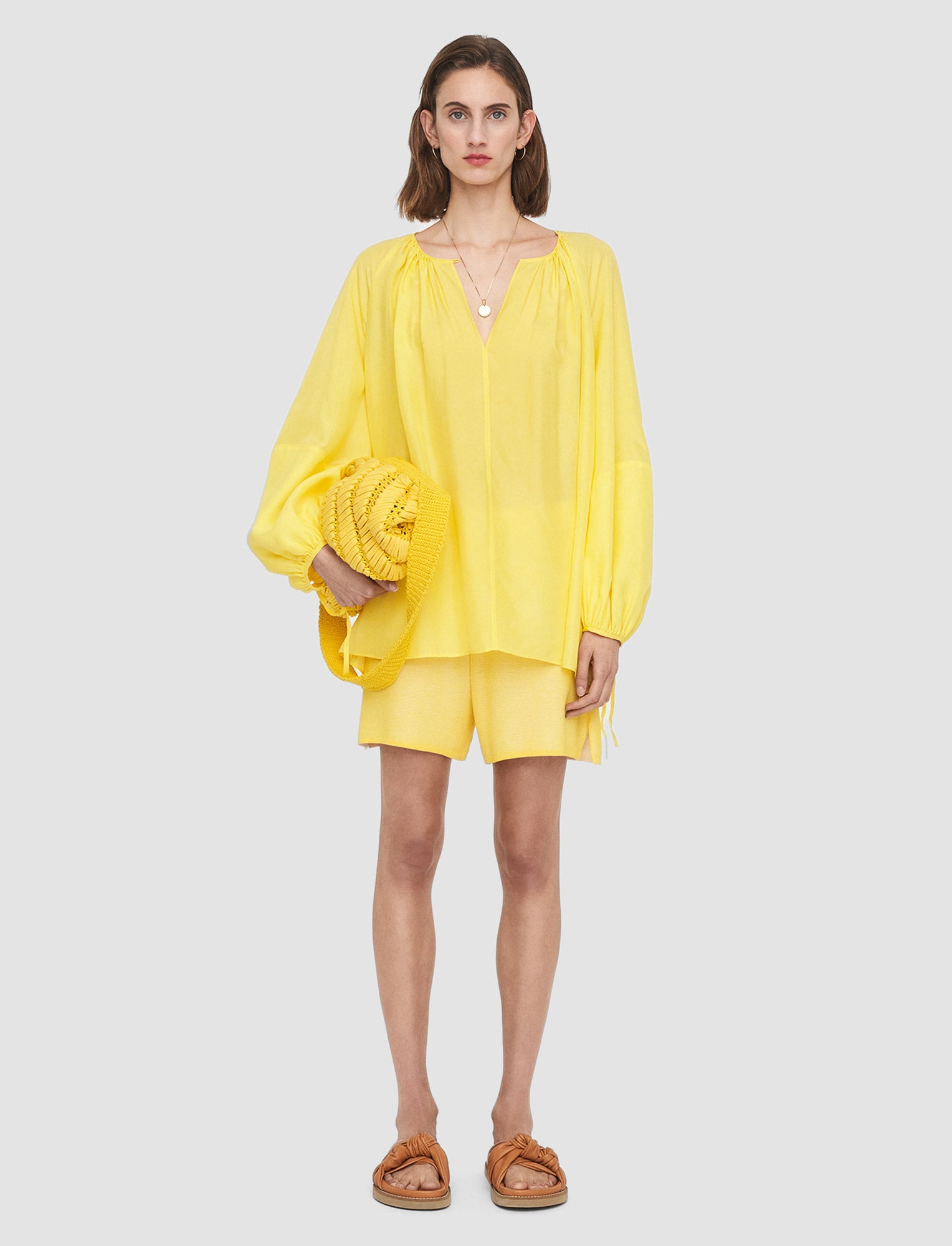 yellow-silk-habotai-baume-blouse-JOSEPH