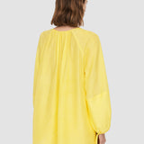 Yellow Silk Habotai Baume Blouse - Joseph