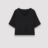 Black Linen Blend Top - Joseph