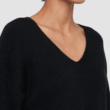 Black Linen Blend Top - Joseph