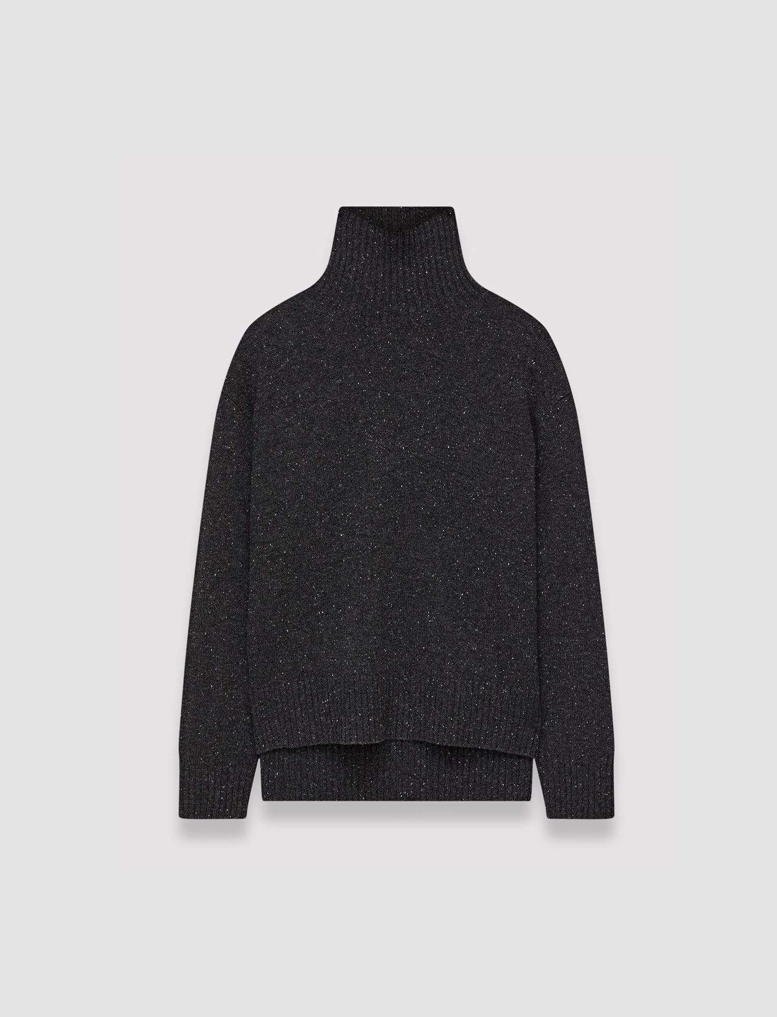 black-tweed-knit-high-neck-jumper-JOSEPH