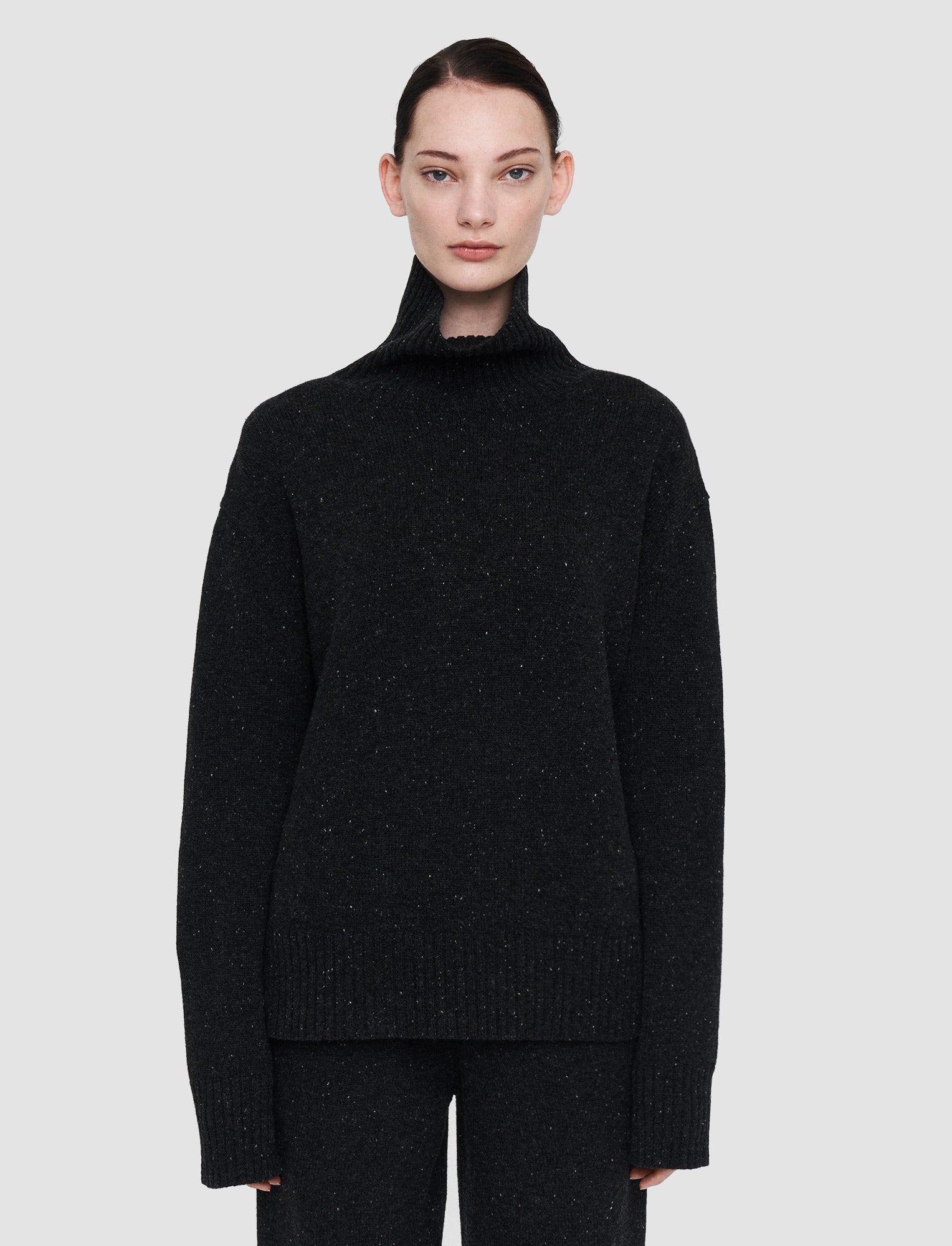 black-tweed-knit-high-neck-jumper-JOSEPH