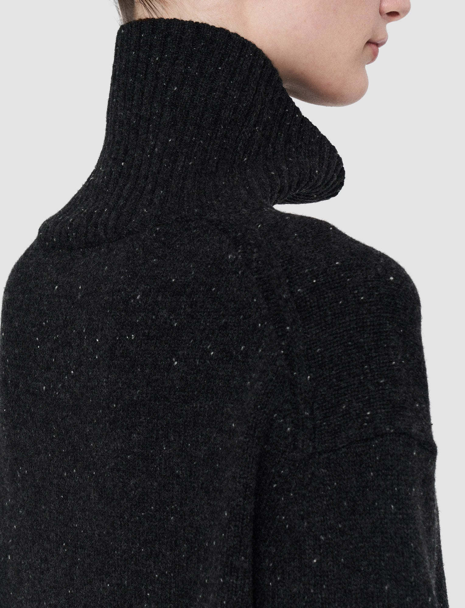 black-tweed-knit-high-neck-jumper-JOSEPH