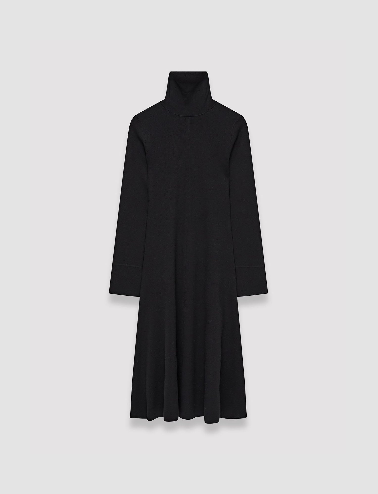 noir-robe-en-soie-stretch-JOSEPH