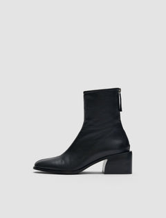 Black Leather Ankle Boots - Joseph
