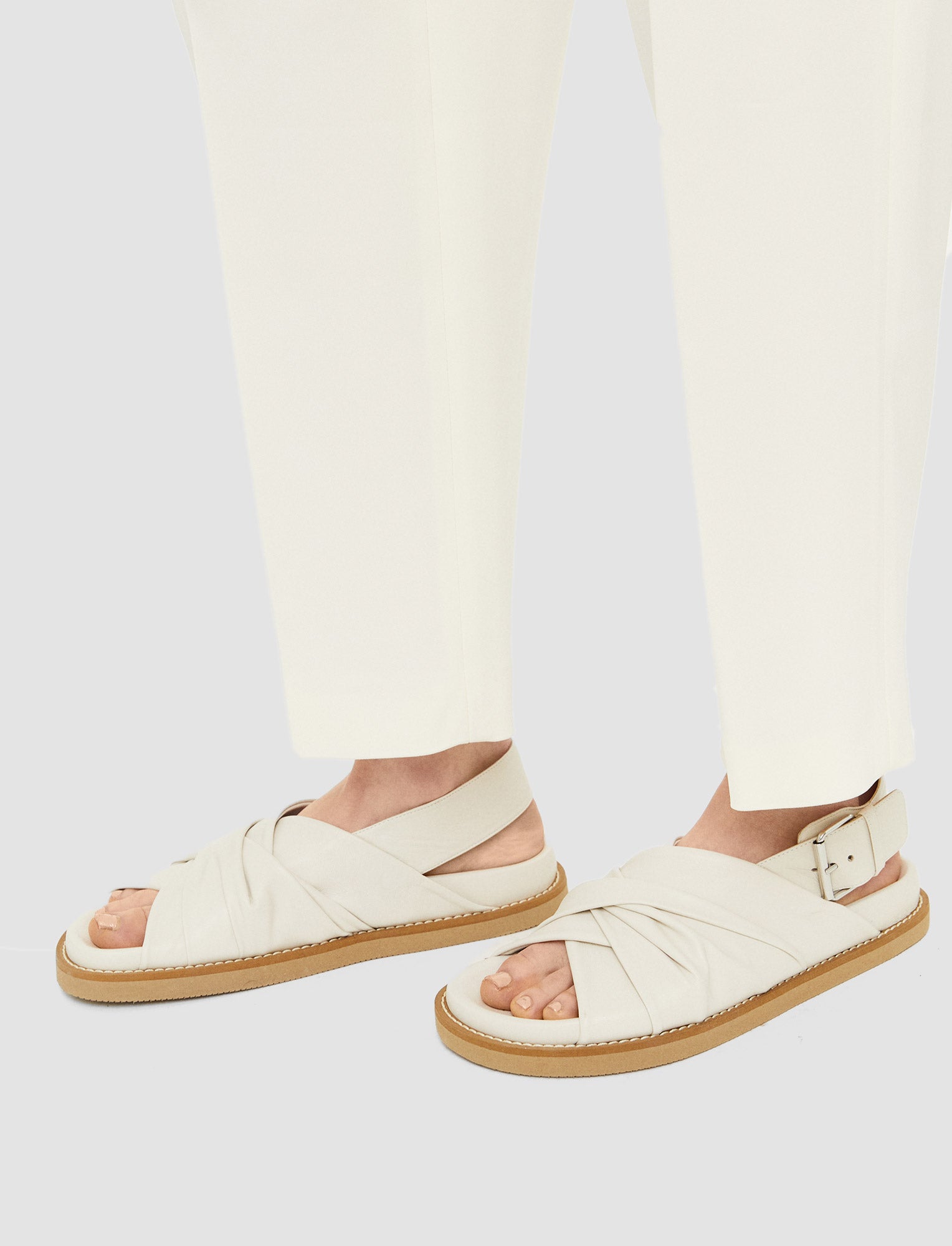 white-leather-jazzy-strap-sandals-JOSEPH