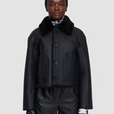 Black Alloway Reversible Shearling Jacket - Joseph