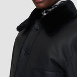 Black Alloway Reversible Shearling Jacket - Joseph