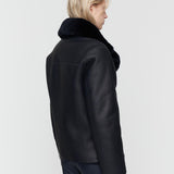 Blue Shearling Calla Coat - Joseph