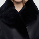 Blue Shearling Calla Coat - Joseph