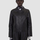 Black Bonded Leather Jose Jacket - Joseph