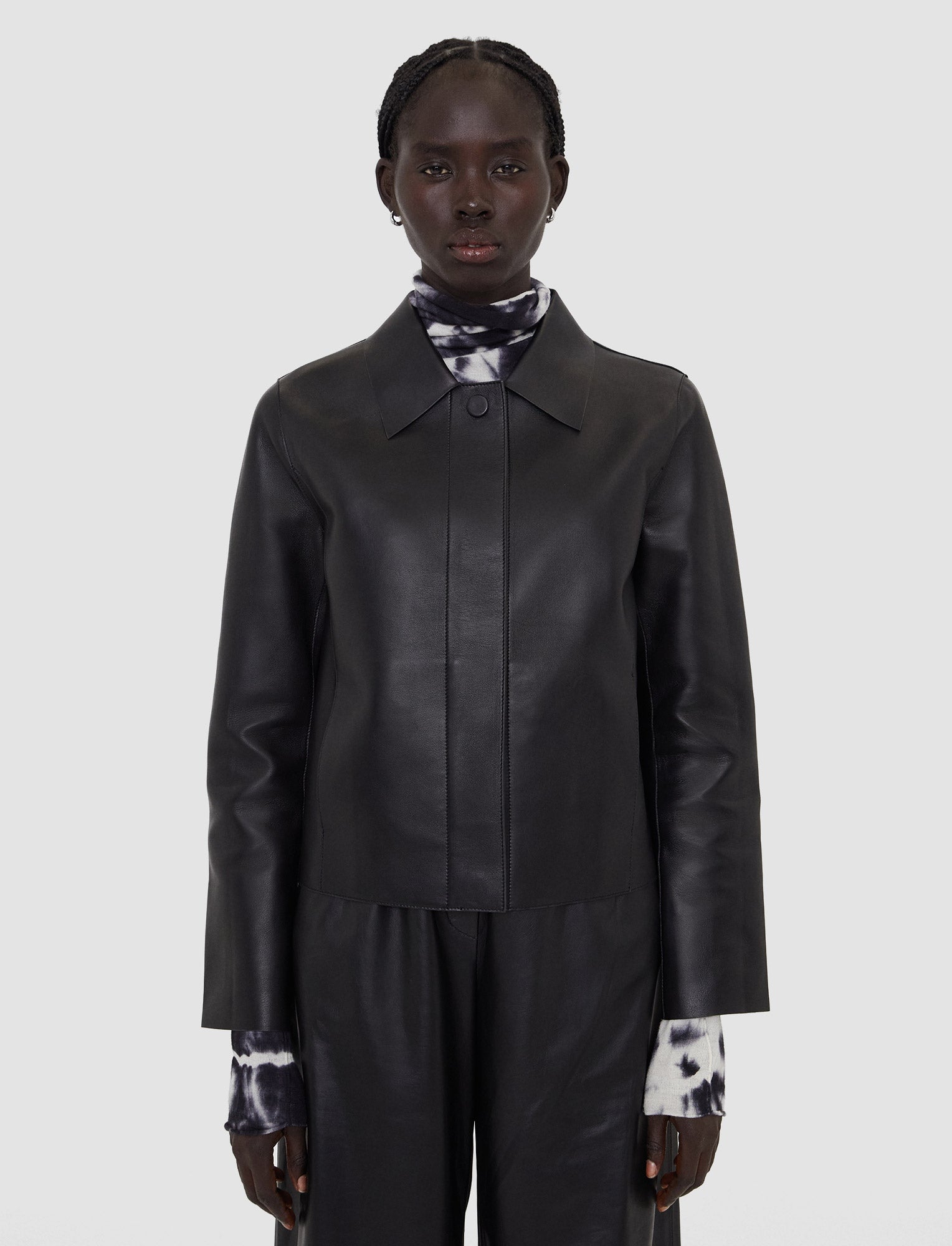 black-bonded-leather-jose-jacket-JOSEPH