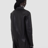 Black Bonded Leather Jose Jacket - Joseph