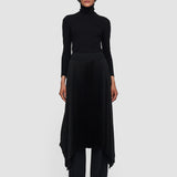 Black Ade Knit Weave Plissé Skirt - Joseph