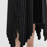 Black Knit Weave Plissé Dera Dress - Joseph