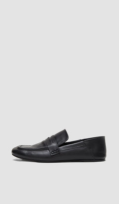 Black Leather Loafers - Joseph