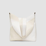 White Leather Combo Slouch Bag - Joseph