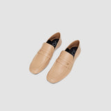 Beige Leather Loafers - Joseph