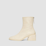 White Leather Ankle Boots - Joseph