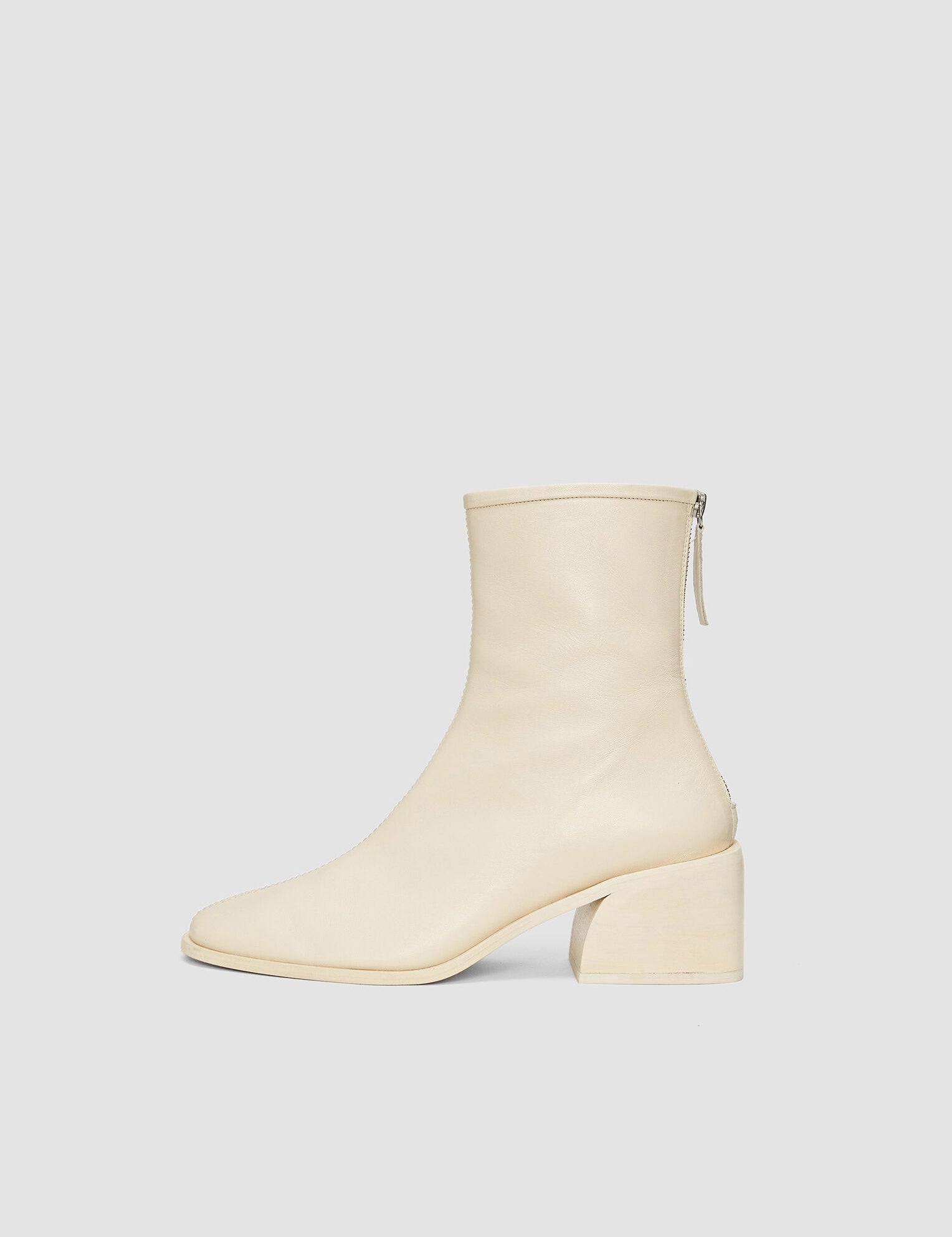 White Leather Ankle Boots - Joseph